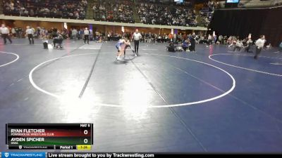 95 lbs Champ. Round 1 - Ryan Fletcher, Powerhouse Wrestling Club vs Ayden Spicher, Iowa