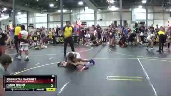 60 lbs Round 1 (6 Team) - Johnnatan Martinez, No Escape Wrestling Academy vs Henry Riesen, Indiana Outlaws