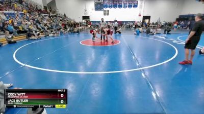 189 lbs Semifinal - Jace Butler, Dean Morgan vs Cody Witt, McCormick Jr. High