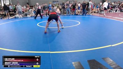 120 lbs Cons. Round 2 - Cie Myler, FordDynastyWrestlingClub vs Brody Cross, Myrtle Point Mat Club