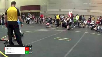 75 lbs Round 2 (4 Team) - Luke Brown, Team Good. Real Good. vs Thomas Block, MI Pitbulls