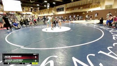 106 lbs Semifinal - Jacob Dominguez, Elite Force vs Jackson Humphrey, High Desert Wrestling Club