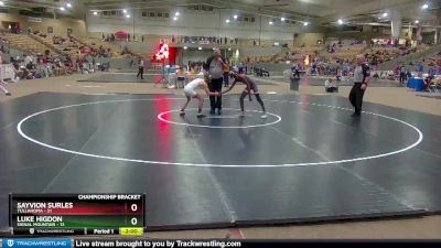 106 lbs Semis & 1st Wb (8 Team) - Luke Higdon, Signal Mountain vs Sayvion Surles, Tullahoma