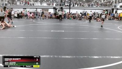 92 lbs Round 3 (4 Team) - Keegan Bassett, POWA vs Sam Adams, Terps Xtreme MS