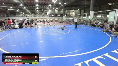 70 lbs Round 3 (6 Team) - Grayden Coleman, BELIEVE TO ACHIEVE vs Caiden Whitmore, SHENANDOAH VALLEY WC