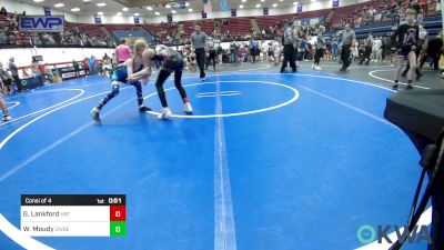 76 lbs Consi Of 4 - Gunner Lankford, HBT Grapplers vs Wheston Moudy, Division Bell Wrestling