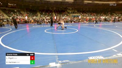 76 lbs Quarterfinal - Logan Pigott, Siouxland Wrestling Academy vs Kolton Hartman, Kodiak Attack