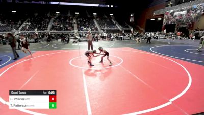 50 lbs Consolation - Blake Polivka, Watford City Wolves vs Trip Patterson, Cowboy Kids