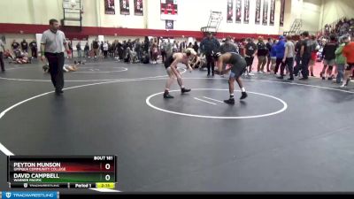 133 lbs Quarterfinal - David Campbell, Warner Pacific vs Peyton Munson, Umpqua Community College