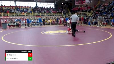 113 lbs Champ. Round 1 - George Steurer, Trinity vs Blake Getz, Roncalli