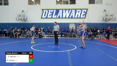 113 lbs Champ. Round 2 - Cole Moffett, Caesar Rodney vs Nikos Filipos, Wyoming Seminary