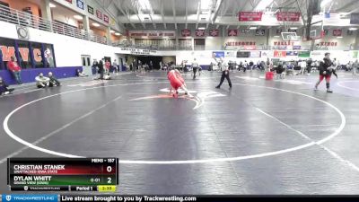 157 lbs Quarterfinal - Christian Stanek, Unattached Iowa State vs Dylan Whitt, Grand View (Iowa)