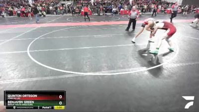 175 lbs Quarterfinal - Quinton Ortegon, Fond Du Lac vs Benjamin Green, Berlin Youth Wrestling