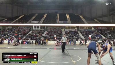 144 lbs Quarterfinal - Andre Dalinghaus, Sabetha vs Brennen Pfannenstiel, Norton