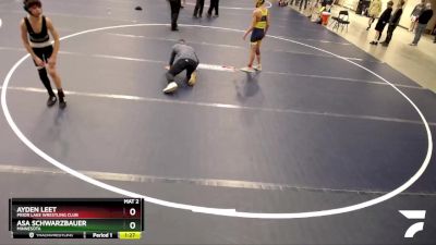 102 lbs Cons. Round 4 - Asa Schwarzbauer, Minnesota vs Ayden Leet, Prior Lake Wrestling Club