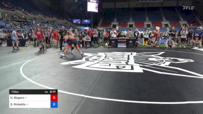 170 lbs Cons 8 #2 - Hudson Rogers, Idaho vs Gavin Ricketts, Kentucky