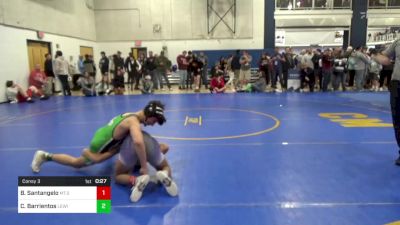 127 lbs Consy 3 - Bryan Santangelo, Mt.St.Joseph-MD vs Caden Barrientos, Lewiston-Porter-NY