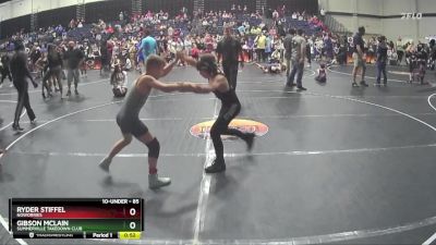 85 lbs Cons. Semi - Gibson Mclain, Summerville Takedown Club vs Ryder Stiffel, NoWorries