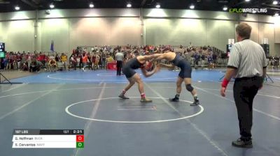 197 lbs Round of 64 - Garrett Hoffman, Bucknell vs Stevie Cervantes, Navy