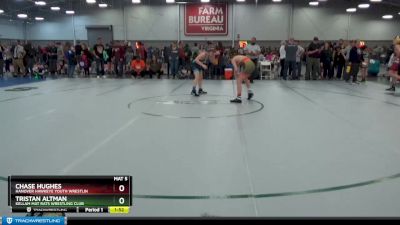 110 lbs Cons. Round 2 - Chase Hughes, Hanover Hawkeye Youth Wrestlin vs Tristan Altman, Kellam Mat Rats Wrestling Club