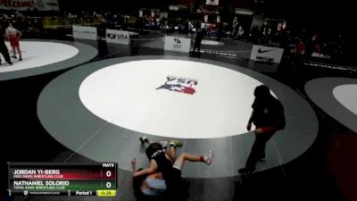 92 lbs Semifinal - Jordan Yi-Berg, Mad Dawg Wrestling Club vs Nathaniel Solorio, Total Kaos Wrestling Club