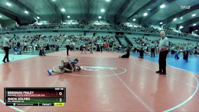 80 lbs 1st Place Match - Brennan Finley, Willard Youth Wrestling Club-AAA vs Shion Holmes, STL Warrior-AA 