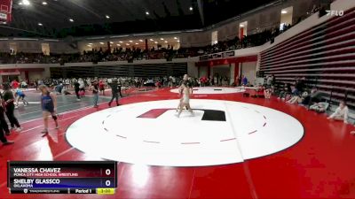 125 lbs Cons. Round 1 - Vanessa Chavez, Ponca City High School Wrestling vs Shelby Glassco, Oklahoma