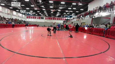 106 lbs Quarterfinal - Jack Lightfoot, Tewksbury vs Lucas Laviolette, John J. Duggan