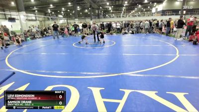 50 lbs Round 2 (6 Team) - Levi Edmondson, PIT BULL WRESTLING ACADEMY vs Samson Drane, GREAT NECK WC - GOLD