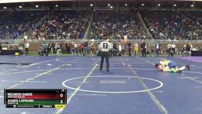 D2-126 lbs Cons. Semi - Kaden Lapaugh, DeWitt HS vs Ricardo Saenz, Brother Rice HS