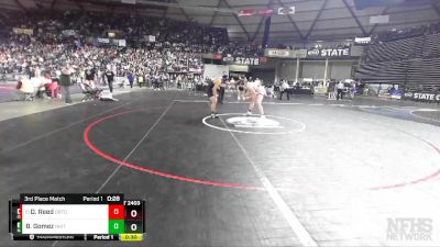 2A 182 lbs 3rd Place Match - Dalton Reed, Orting vs Benjamin Gomez, North Kitsap