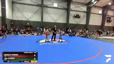 106 lbs Cons. Semi - Danica Torres, WA vs Mia Zuniga, WA