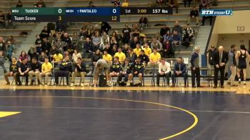 157 m, Alec Pantaleo, UM vs Jake Tucker, MSU