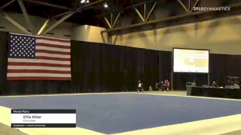 Effie Miller - Mixed Pairs, First state - 2021 USA Gymnastics Championships