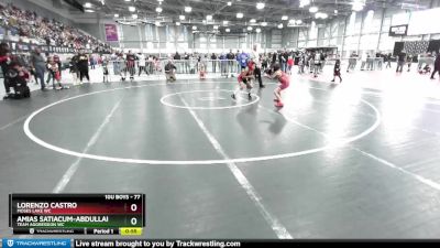 77 lbs Quarterfinal - Lorenzo Castro, Moses Lake WC vs Amias Satiacum-Abdullah, Team Aggression WC