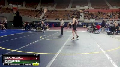 D1-144 lbs Champ. Round 1 - Cristian Rivera, Sunnyside H.S. vs Woody Bayless, Brophy College Preparatory