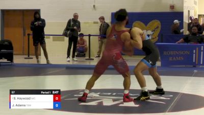 67 lbs Quarterfinal - Savion Haywood, Iguana Wrestling Club vs Joel Adams, The Best Wrestler