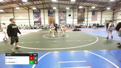 100 lbs Round Of 16 - Ross Davis, Team Shutt Bowman vs Aaden Schiefer, Steller Trained Fett