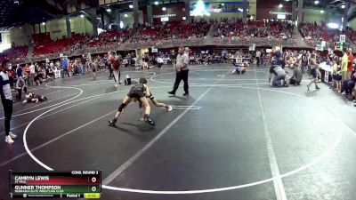 80 lbs Cons. Round 2 - Camryn Lewis, St Paul vs Gunner Thompson, Nebraska Elite Wrestling Club