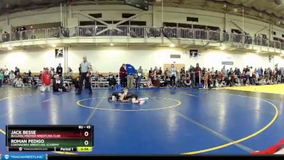 45 lbs Semifinal - Jack Besse, Bulldog Premier Wrestling Club vs Roman Pedigo, Contenders Wrestling Academy