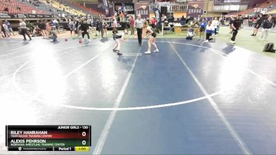 130 lbs Cons. Round 5 - Alexis Pehrson, Nebraska Wrestling Training Center vs Riley Hanrahan, Team Nazar Training Center