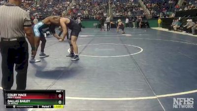 3A 220 lbs Quarterfinal - Colby Mace, Fred T Foard vs Dallas Bailey, CB Aycock