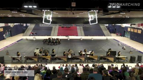 Mission Hills HS "San Marcos CA" at 2022 WGI Perc/Winds Temecula Regional