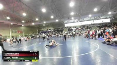 106 lbs Quarterfinal - Conley Evans, Sanderson Wrestling Academy vs Tavin Vendetti, Green River Grapplers