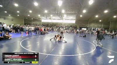 106 lbs Quarterfinal - Garrett Bracken, Riverton Wolf Pack Wrestling vs Taegan Leavitt, Champions Wrestling Club