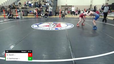 90 lbs Semifinal - Crewe Dahlheimer, Scoring Edge vs Braeden Hamill, X-Factor Elite