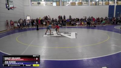 42 lbs Round 1 - Hailey Delgado, NXT Level Wrestling Academy vs Zoe Roddis, Cleveland Warrior Mat Club