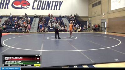 133 lbs Semifinal - Vincenzo Gaeta, Umpqua Community College vs Jacob Waddoups, Snow