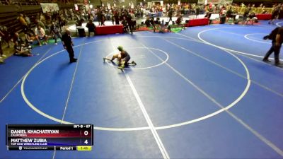 67 lbs 1st Place Match - Daniel Khachatryan, California vs Matthew Zubia, Top Dog Wrestling Club