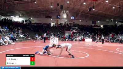 145 lbs 7th Place Match - Diego Reyes, New Palestine vs Cohen Hager, Greenfield-Central